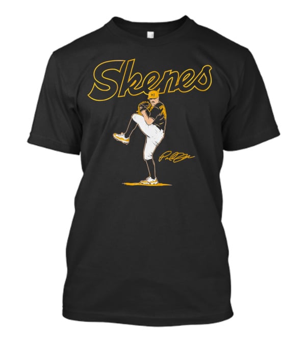 Skenes Paul Pittsburgh PIT Ace Pose Signature T-Shirt