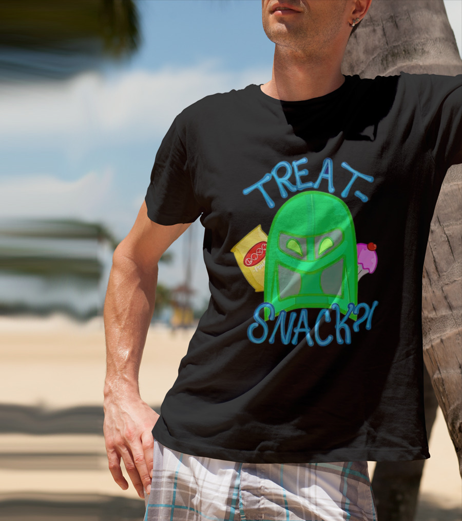 Treat Snack Helmet With Ice Cream And Space Snacks T-Shirt