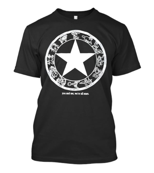 You And Me We're All Stars Zodiac Circle Iconic Star T-Shirt