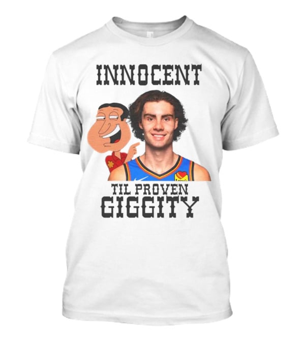 Innocent Til Proven Giggity Sports Jersey Family Guy Fusion T-Shirt