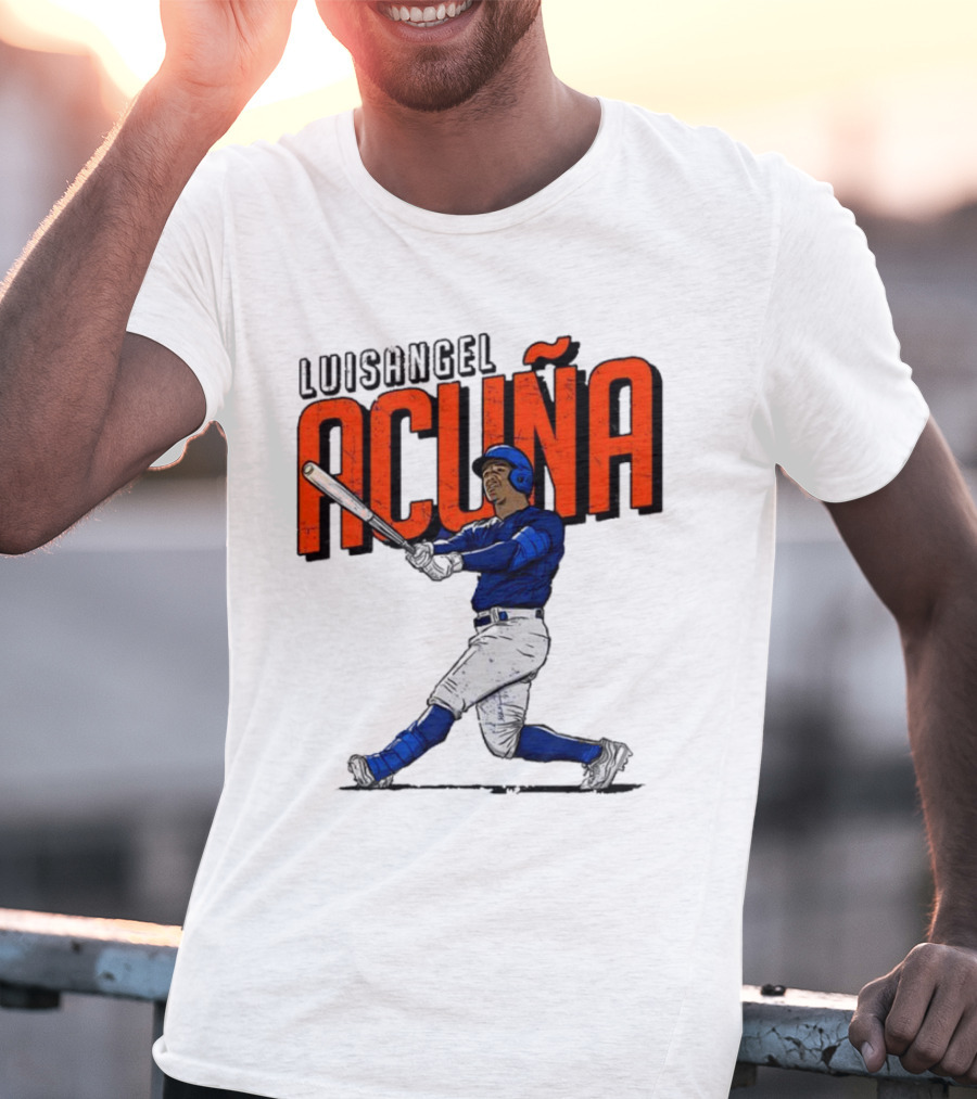 Luisangel Acuna Baseball Hitter Action T-Shirt