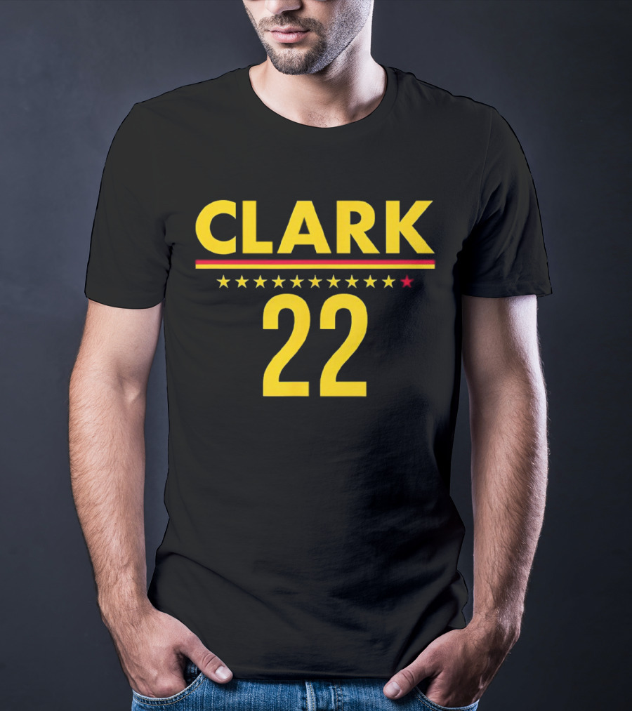 Caitlin Clark Clark 22 Stars T-Shirt