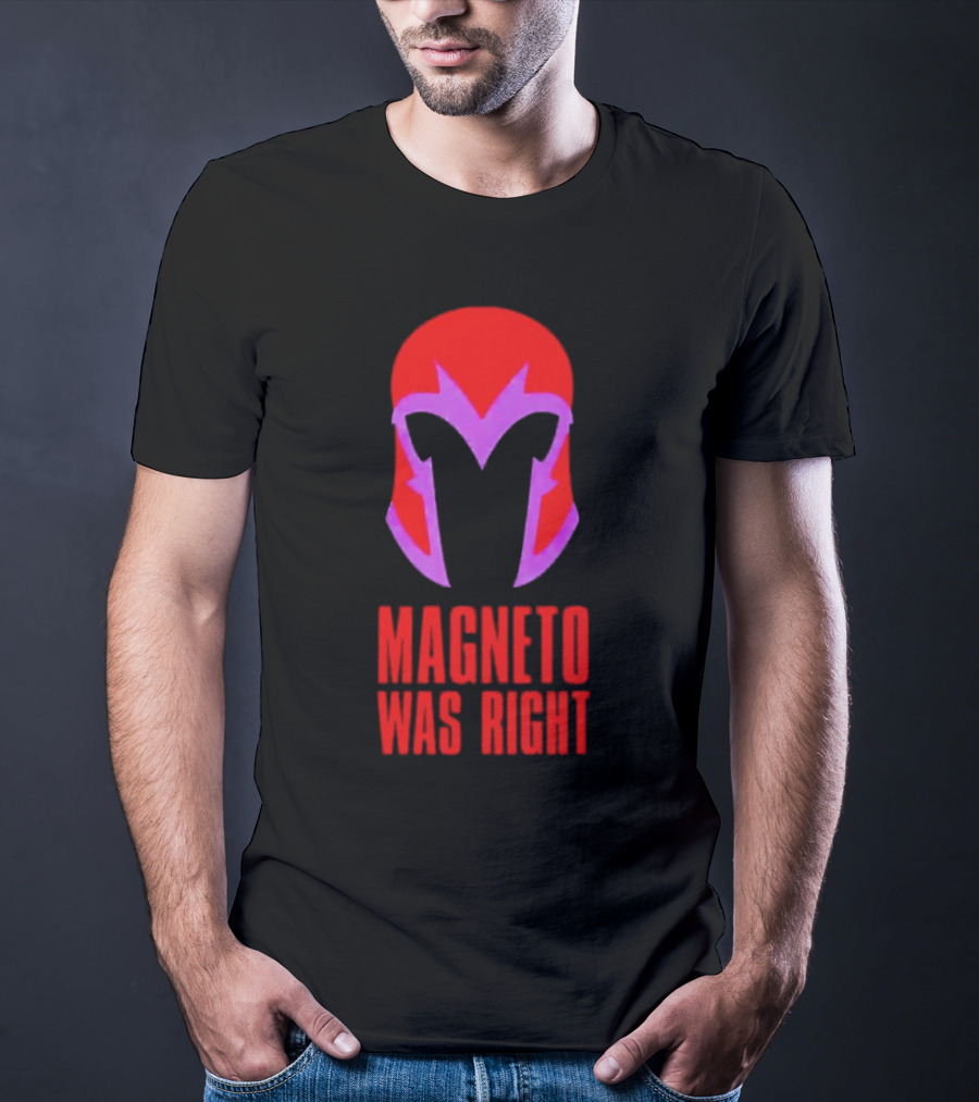 Magneto Was Right Helmet Icon Marvel Fan T-Shirt