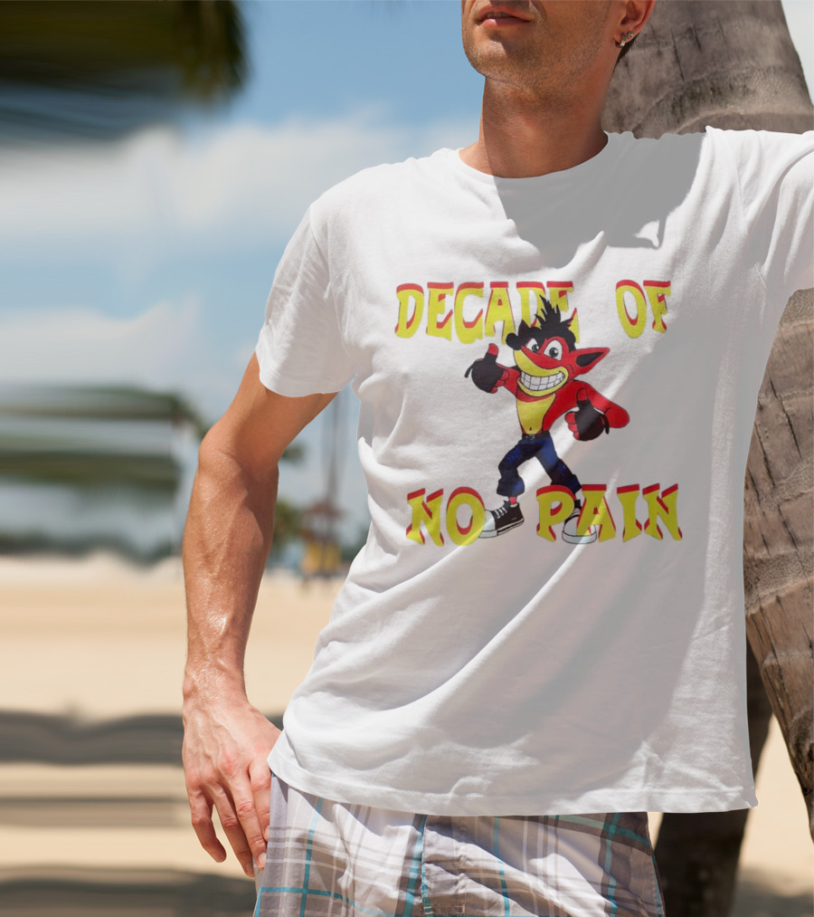 Decade Of No Pain Crash Bandicoot Thumbs Up T-Shirt