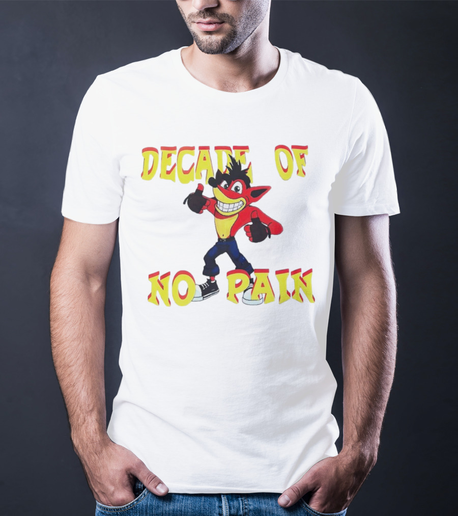 Decade Of No Pain Crash Bandicoot Thumbs Up T-Shirt