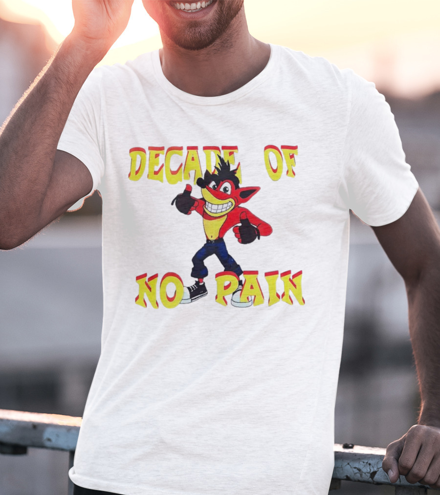 Decade Of No Pain Crash Bandicoot Thumbs Up T-Shirt