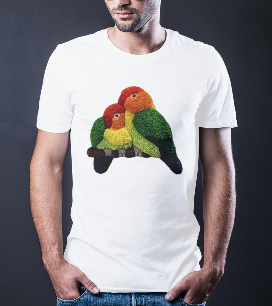 A Pair Of Lovely Parrots In Vibrant Cozy Colors T-Shirt