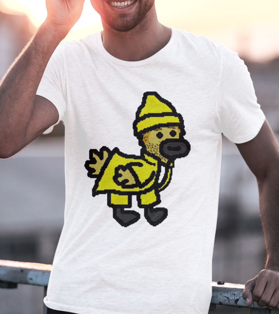 Fall Guy Gosling Bearded Yellow Raincoat Sprite T-Shirt