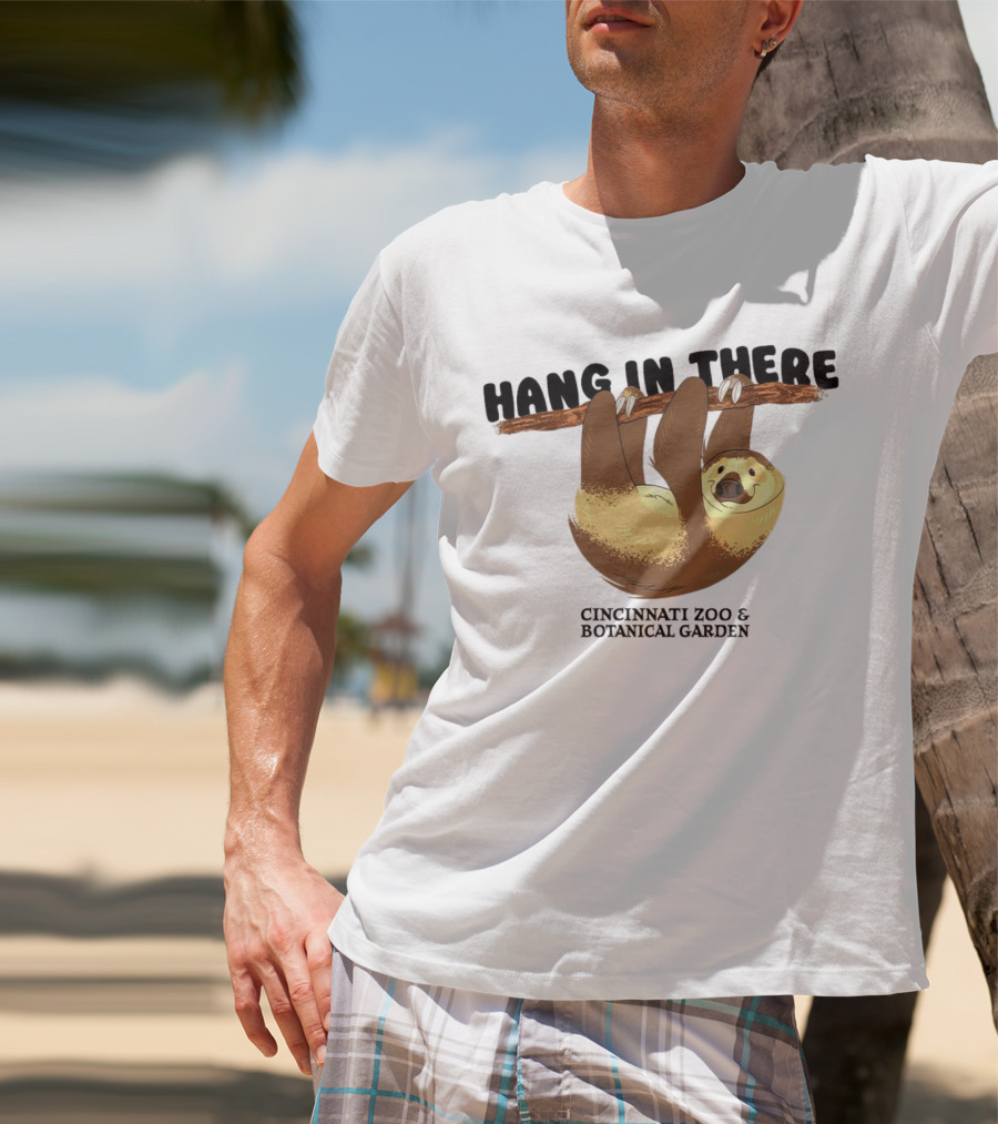Hang In There Cincinnati Zoo And Botanical Garden Sloth T-Shirt