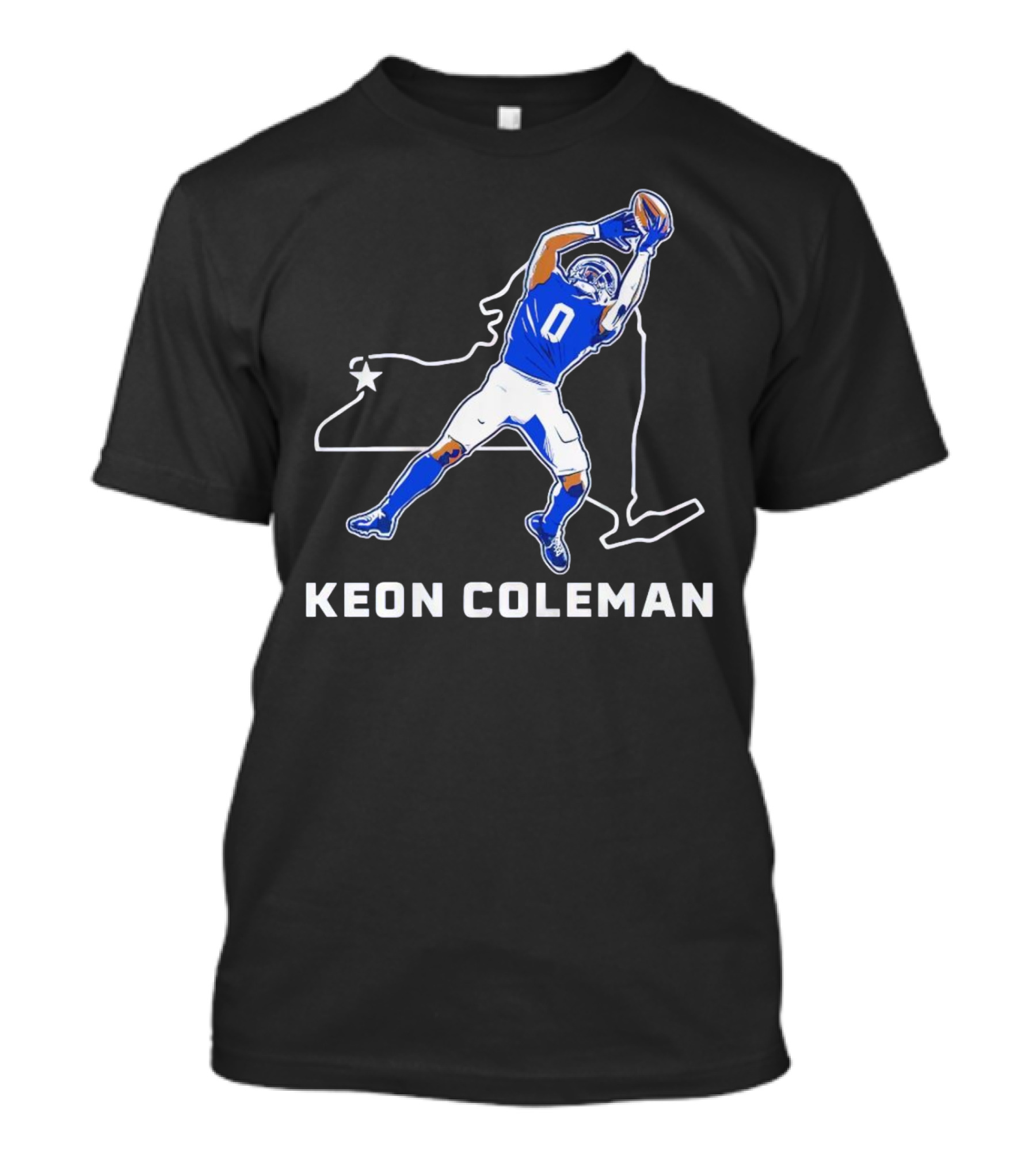 Keon Coleman Football Catch Buffalo State Star T-Shirt
