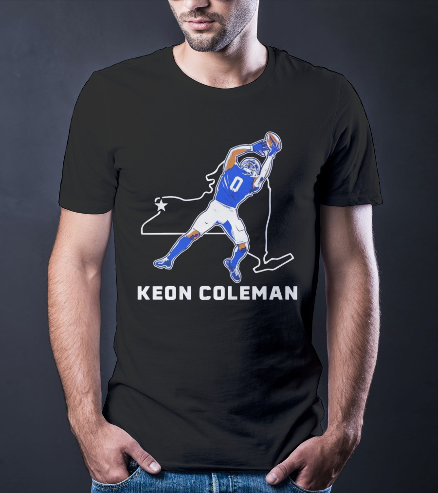 Keon Coleman Football Catch Buffalo State Star T-Shirt