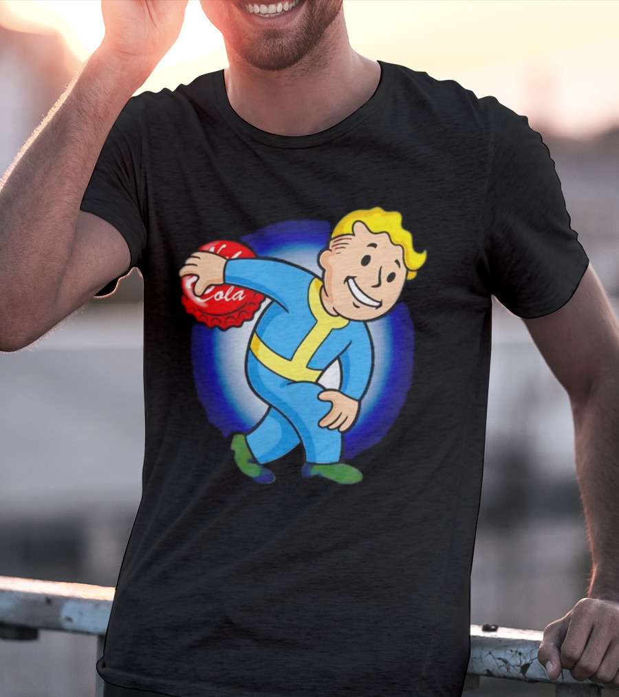 Vault Boy Nuka Cola Discobolus Pose T-Shirt