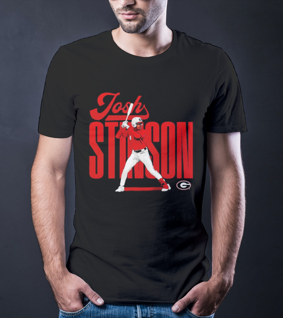 Josh Stinson Georgia Baseball Player Collage NCAA T-Shirt