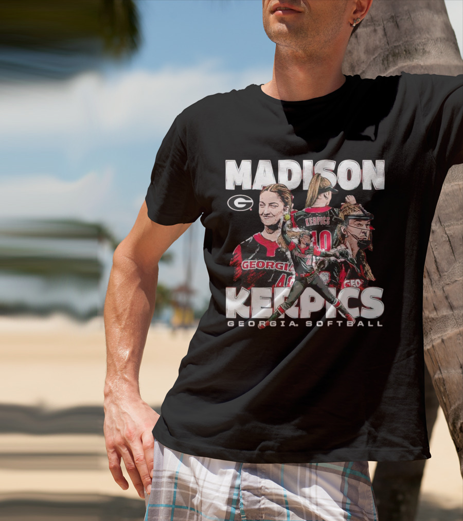 Madison Kerpics Georgia Softball NCAA Collage Player T-Shirt