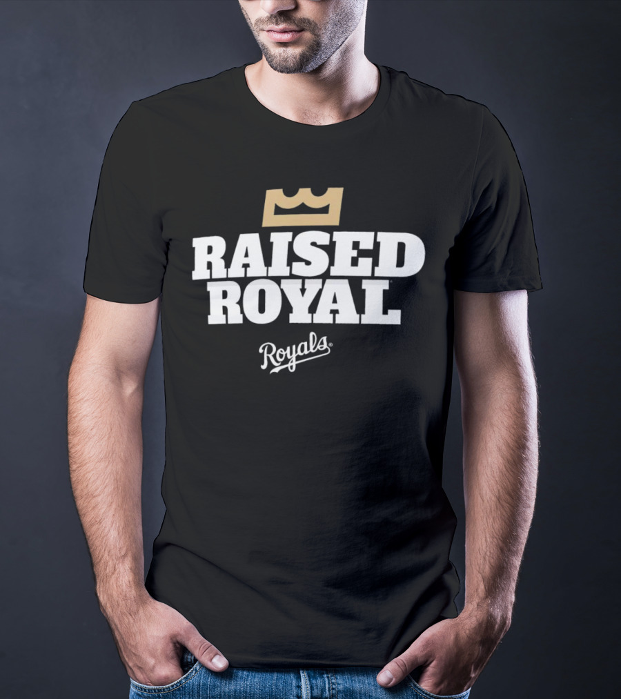 Kansas City Royals Raised Royal Royals Crown T-Shirt
