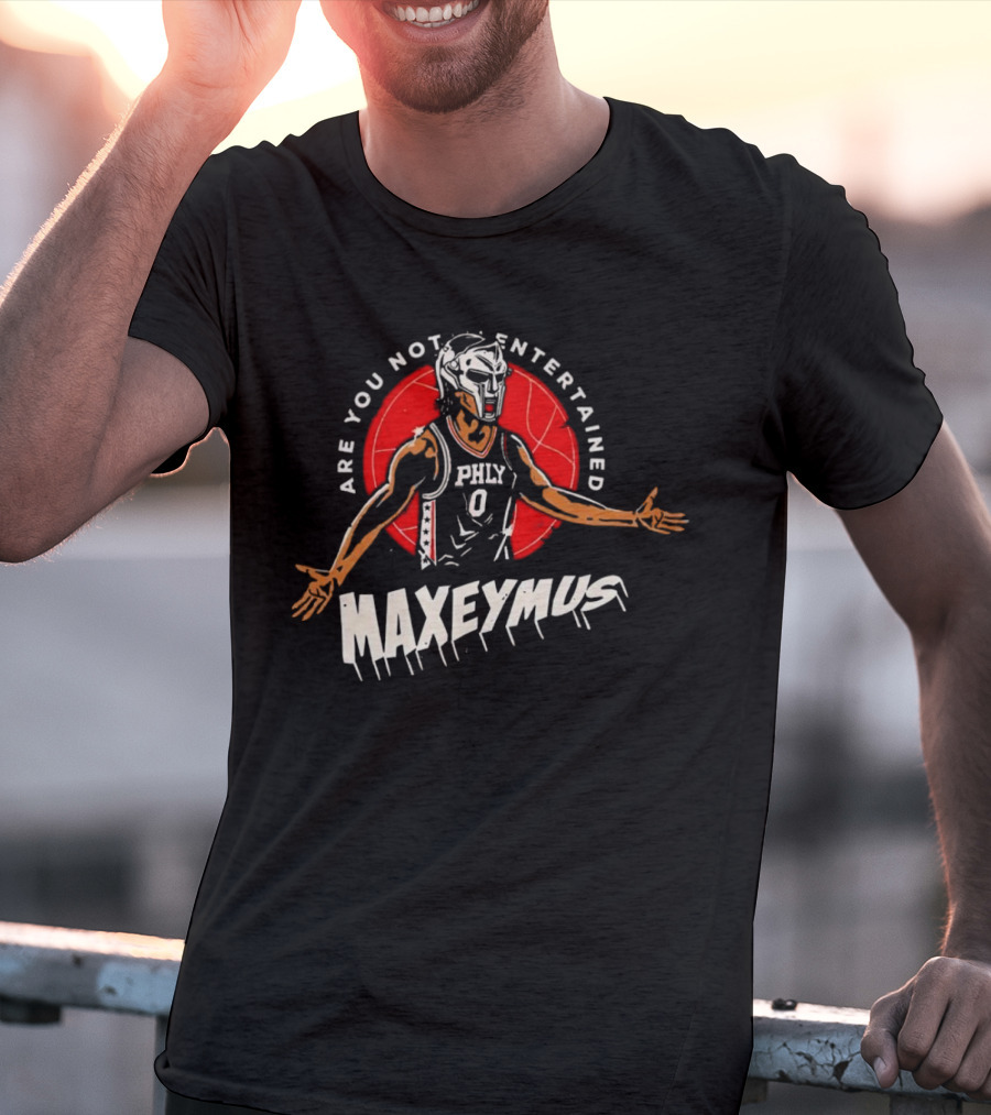 Maxeymus Are You Not Entertained Phly Basketball Gladiator T-Shirt