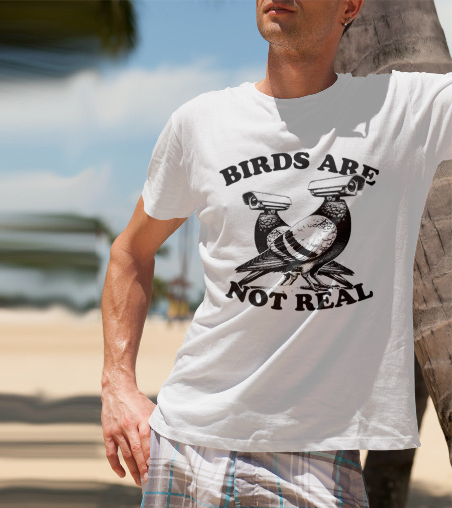 Birds Are Not Real Surveillance Pigeons T-Shirt