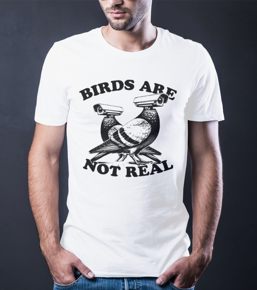 Birds Are Not Real Surveillance Pigeons T-Shirt