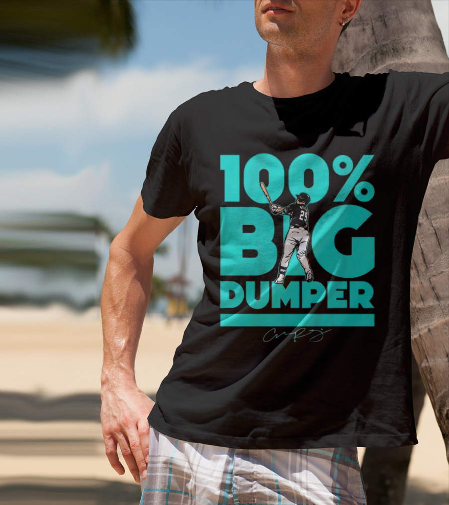 100% Big Dumper Player 29 Baseball Signature T-Shirt