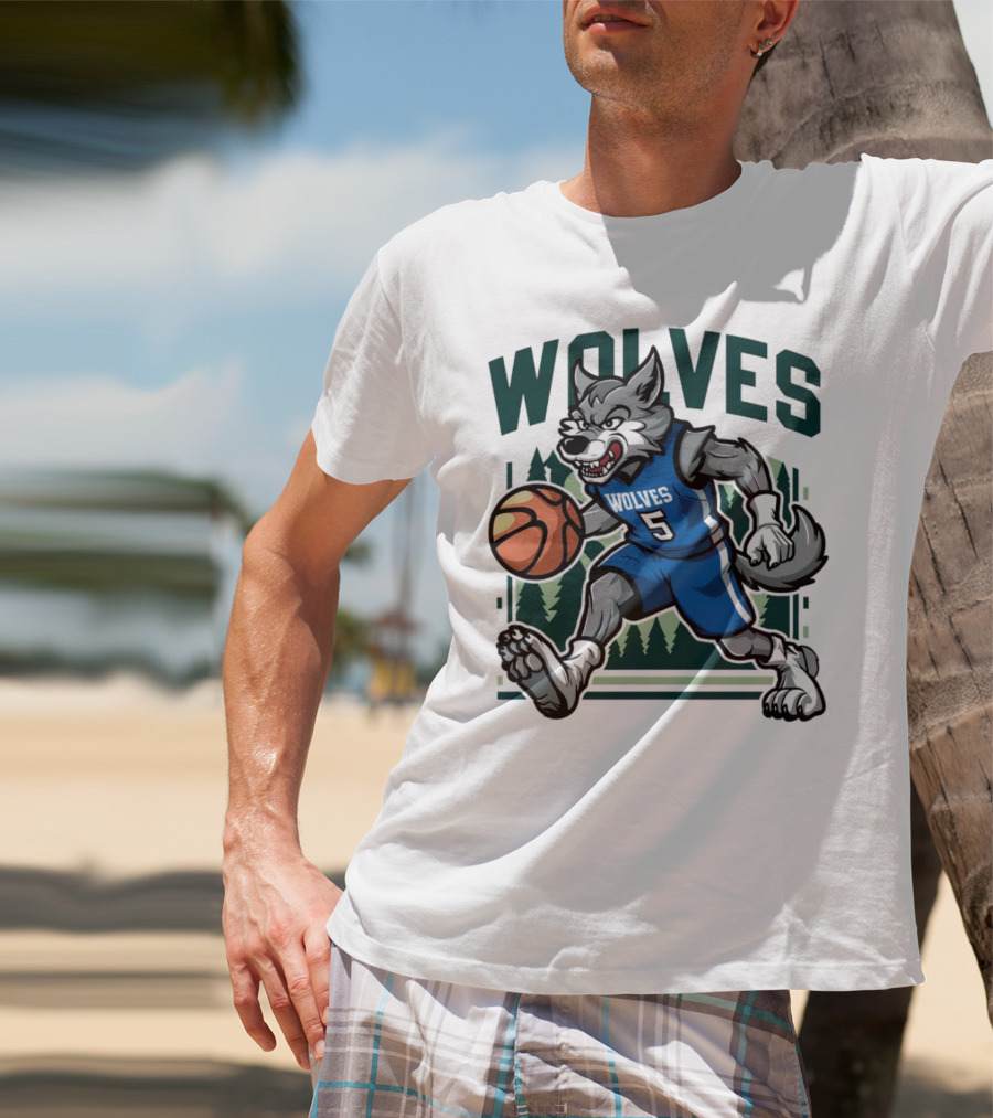 Wolves Basketball Vintage Minnesota Timberwolves T-Shirt