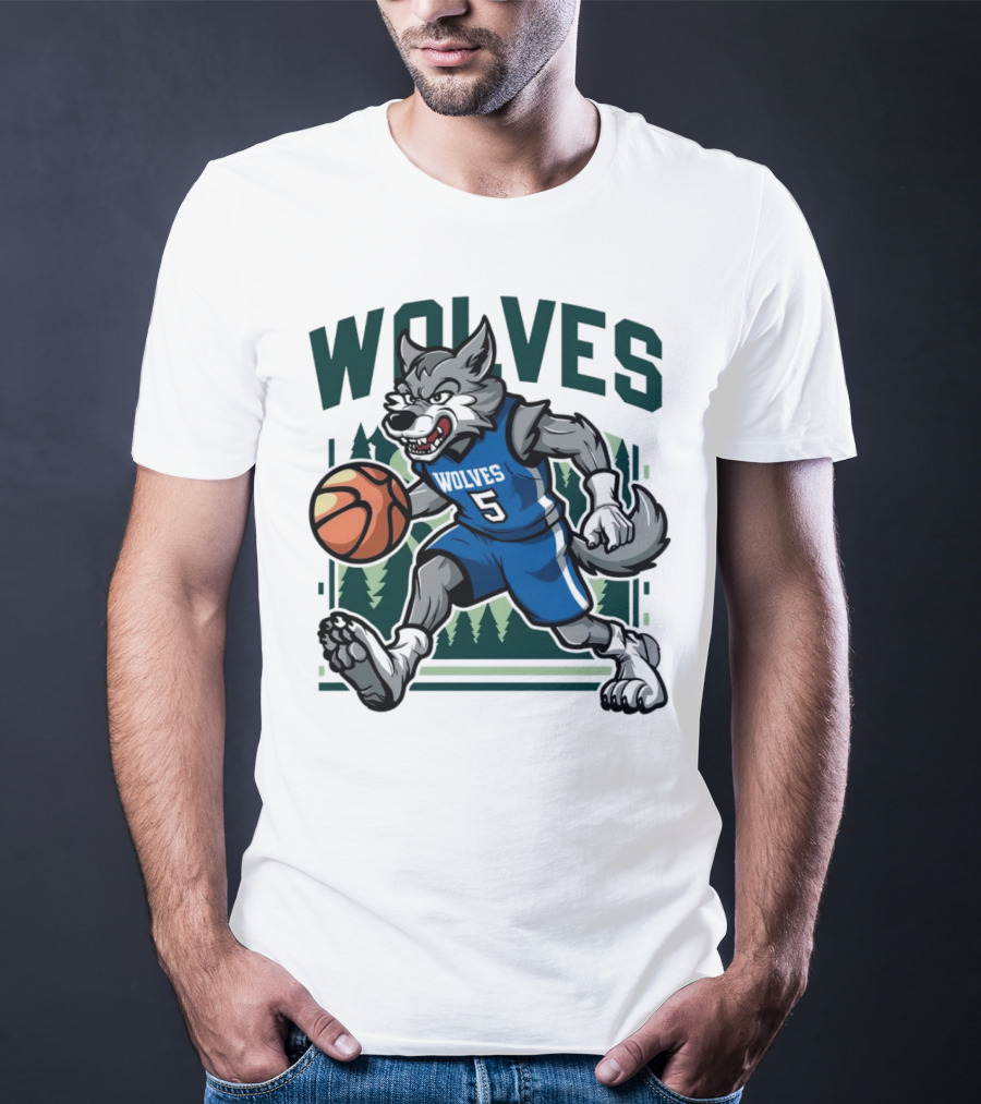 Wolves Basketball Vintage Minnesota Timberwolves T-Shirt