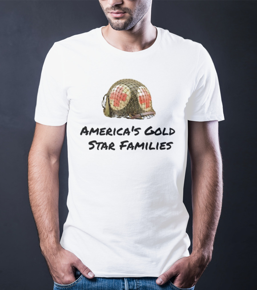 America's Gold Star Families Military Helmet Memorial T-Shirt
