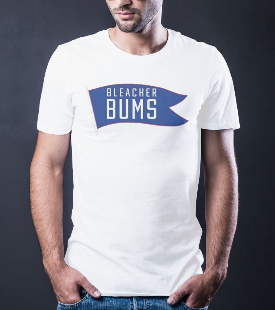 Bleacher Bums Blue Flag Banner T-Shirt