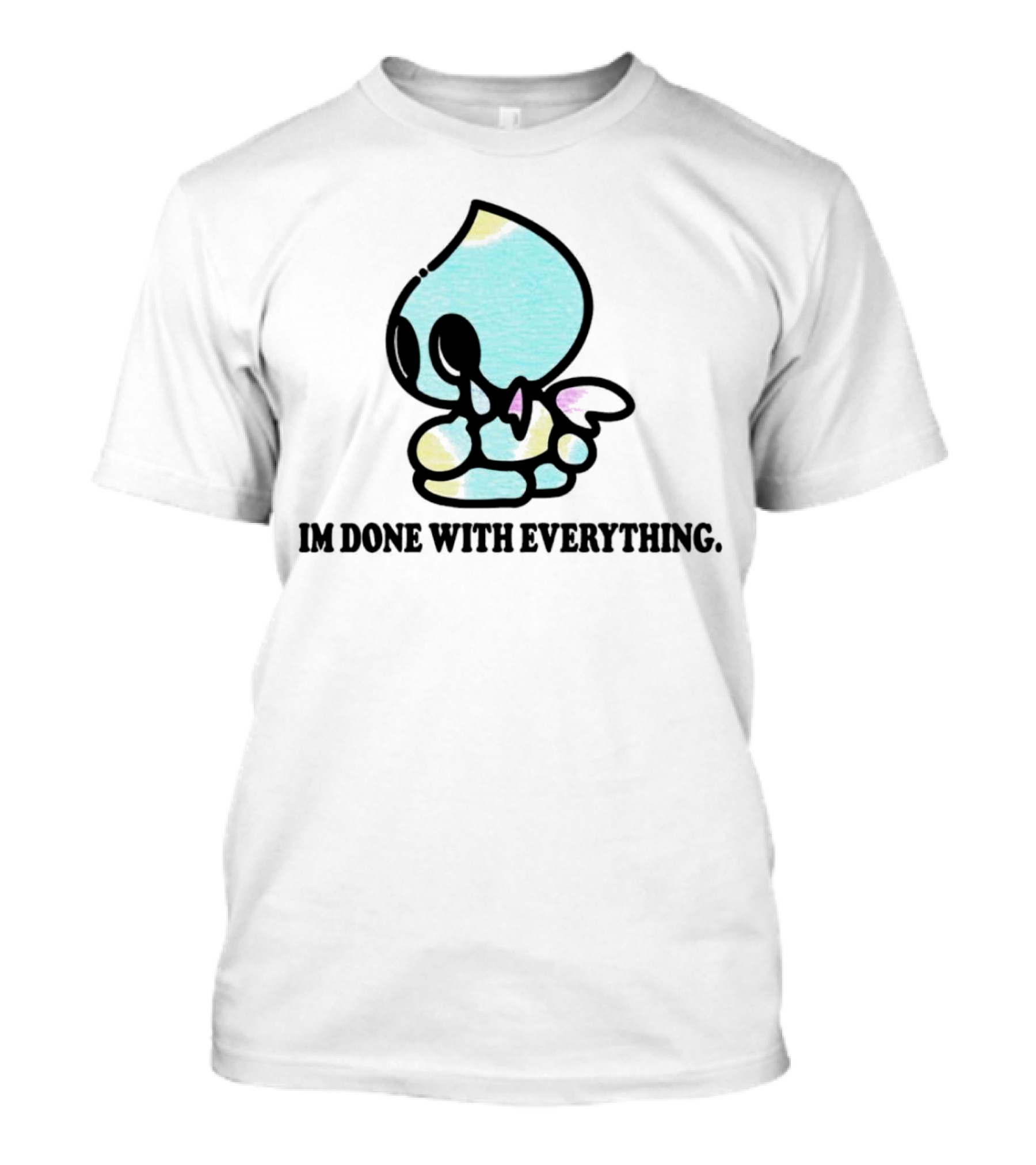 Chaos I'm Done With Everything Pastel Skull Character T-Shirt