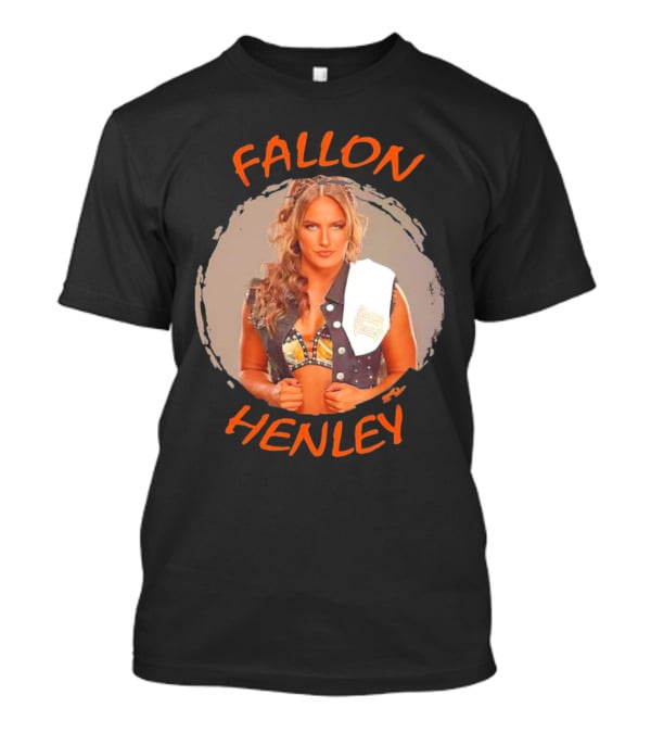 Fallon Henley WWE Bold Image With Studded Vest And Headband T-Shirt