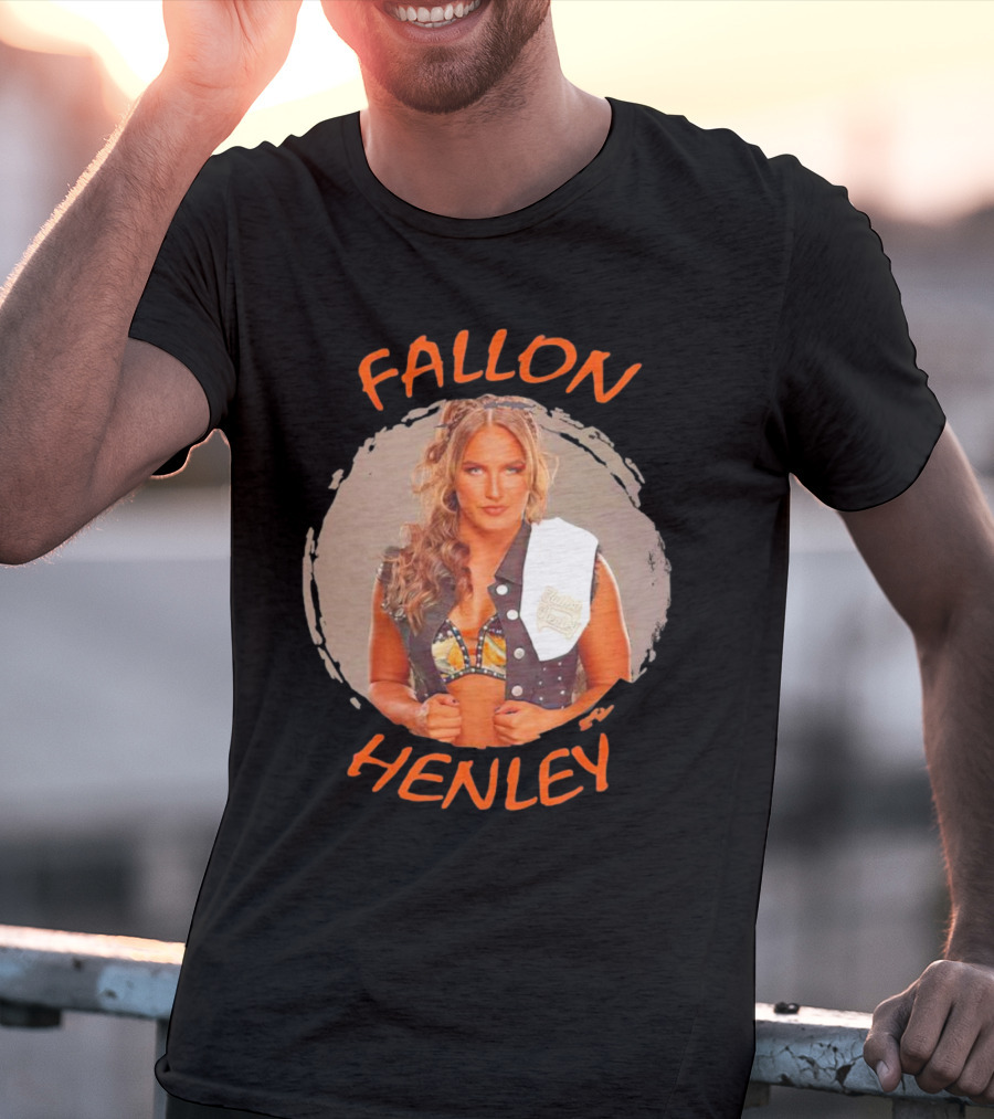 Fallon Henley WWE Bold Image With Studded Vest And Headband T-Shirt