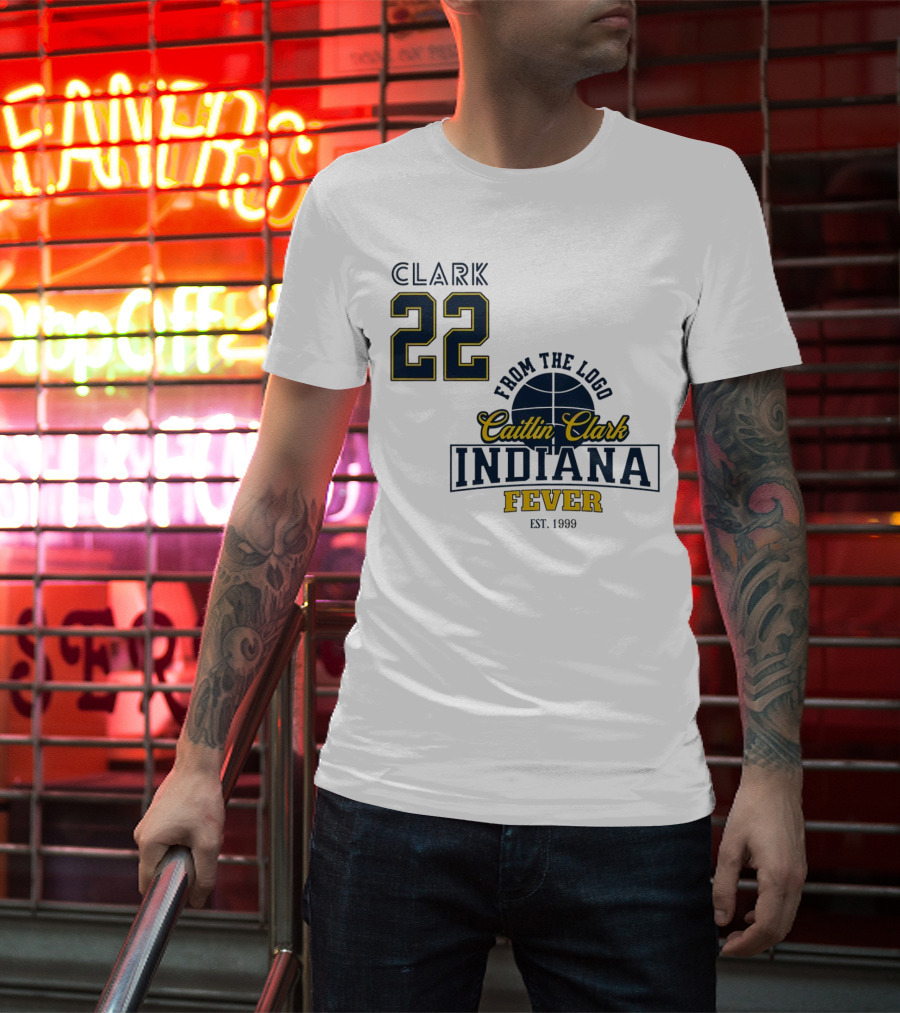 Clark 22 From The Logo Caitlin Clark Indiana Fever Est. 1999 Basketball T-Shirt