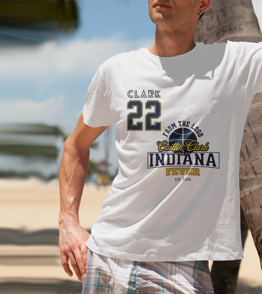 Clark 22 From The Logo Caitlin Clark Indiana Fever Est. 1999 Basketball T-Shirt