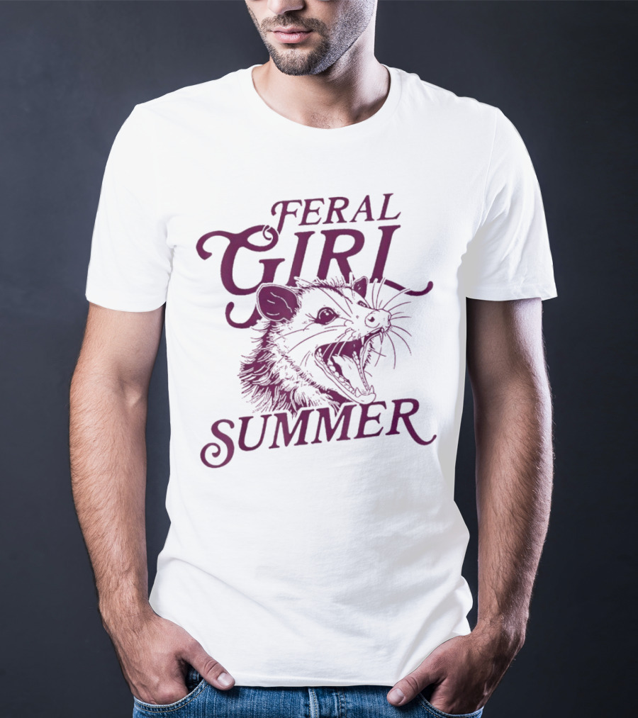 Feral Girl Summer Opossum T-Shirt