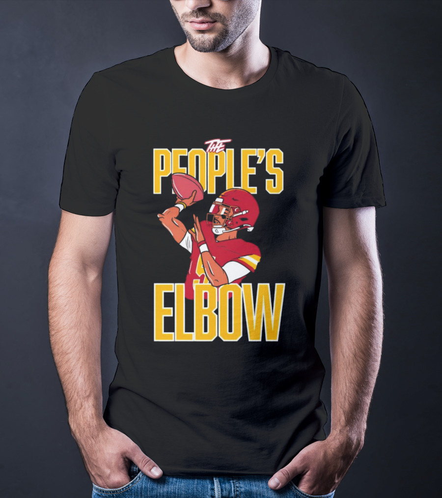 The People’s Elbow Washington Commanders Football Player Quarterback T-Shirt