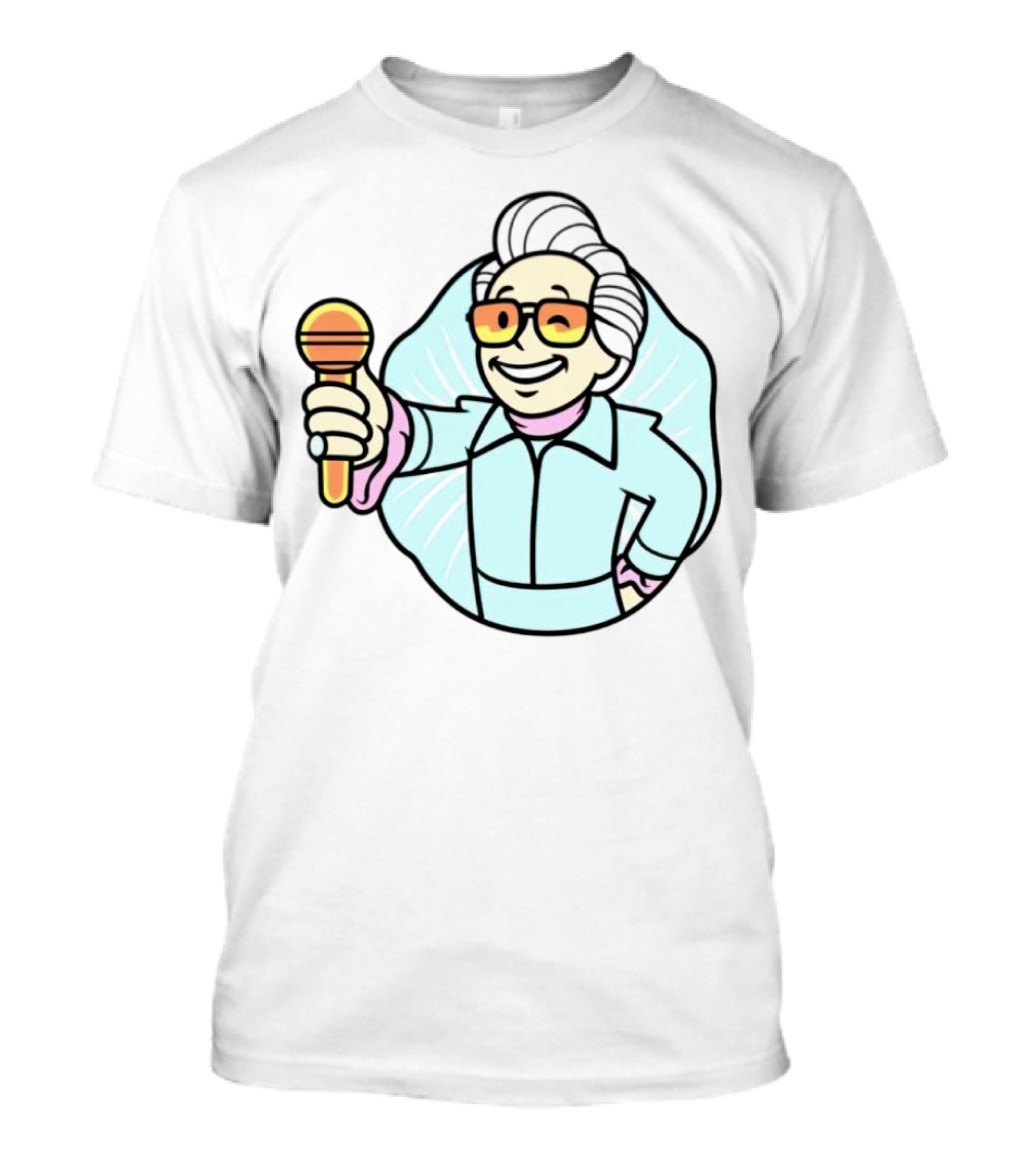 Vault Boy Elvis Microphone T-Shirt