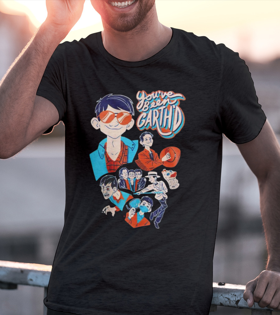 You've Been Garthd Cartoon Style Character Montage T-Shirt