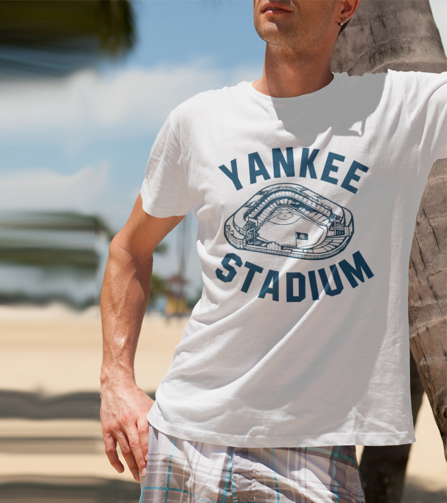 Yankee Stadium Baseball Illustration Yankees T-Shirt