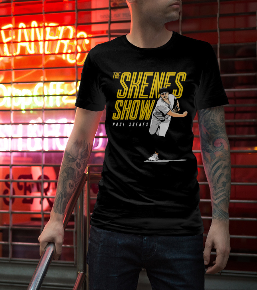 The Skenes Show Paul Skenes Pittsburgh Pirates Pitching Action T-Shirt