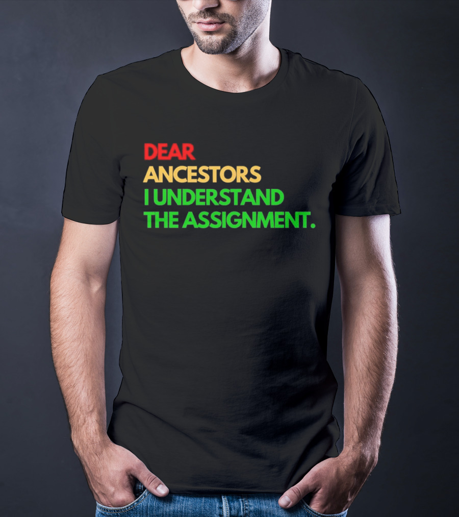 Dear Ancestors I Understand The Assignment T-Shirt