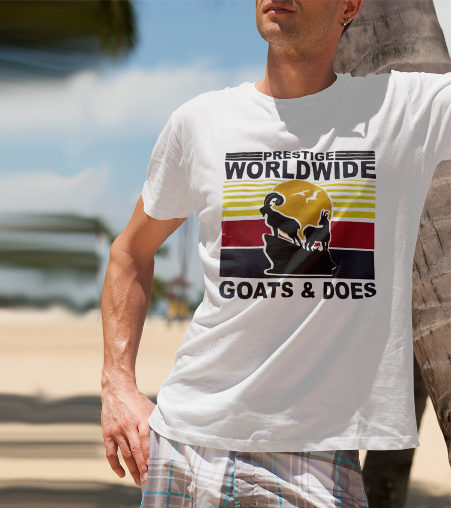 Prestige Worldwide Goats And Does Vintage Sunset T-Shirt