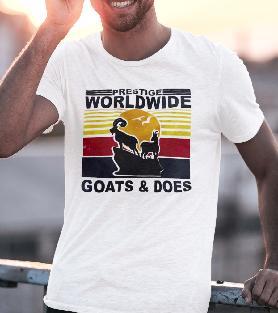 Prestige Worldwide Goats And Does Vintage Sunset T-Shirt