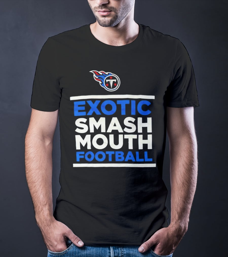 Tennessee Titans Exotic Smash Mouth Football T-Shirt