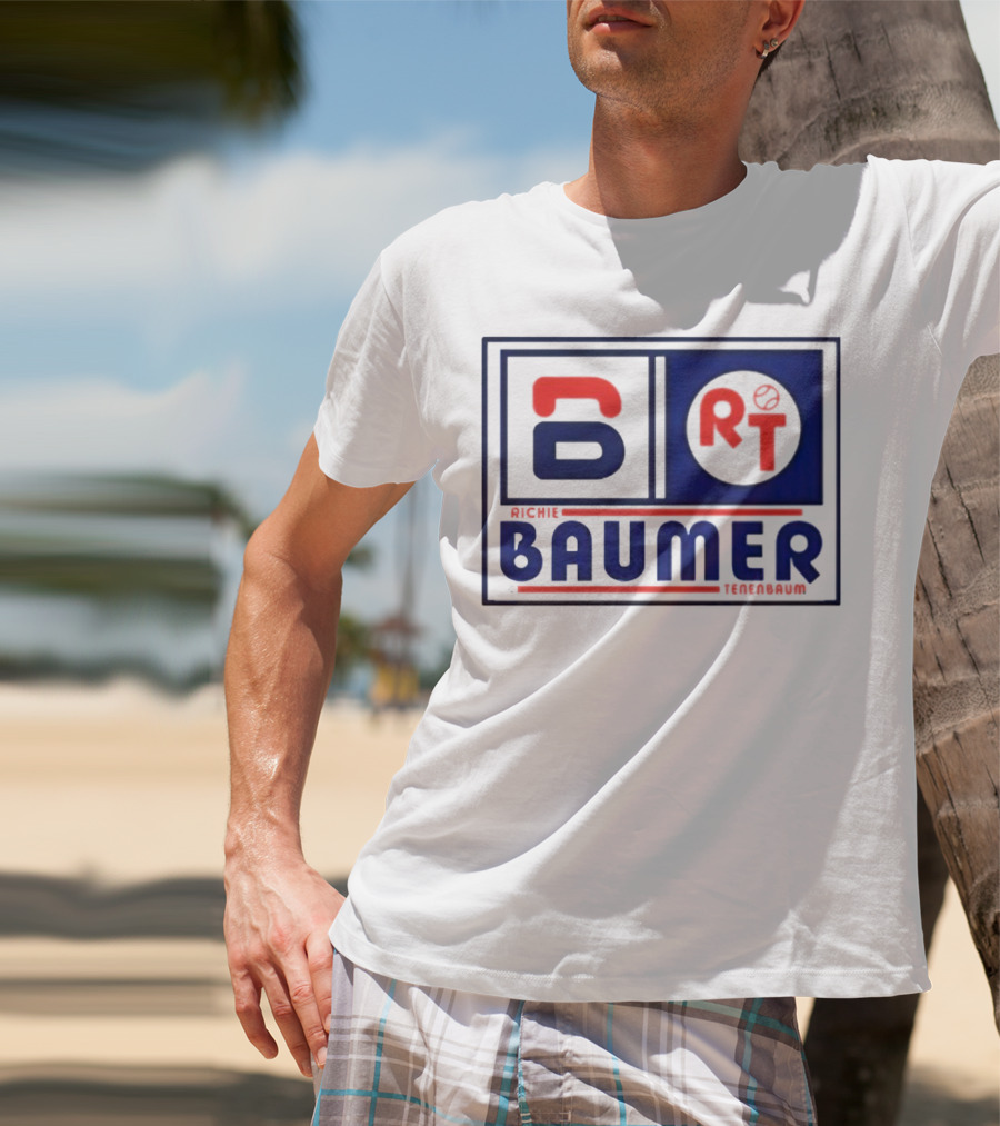 Richie Baumer Tenenbaum Tennis Emblem RT T-Shirt