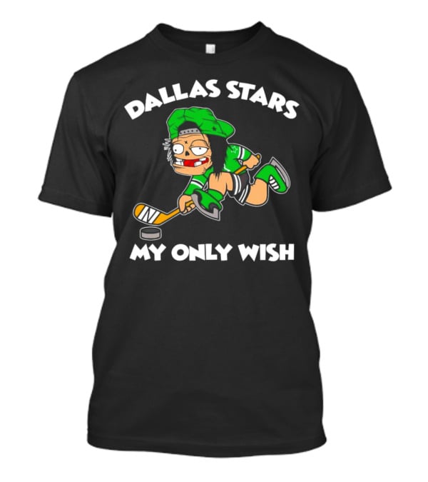 Dallas Stars My Only Wish Hockey Cartoon Character T-Shirt