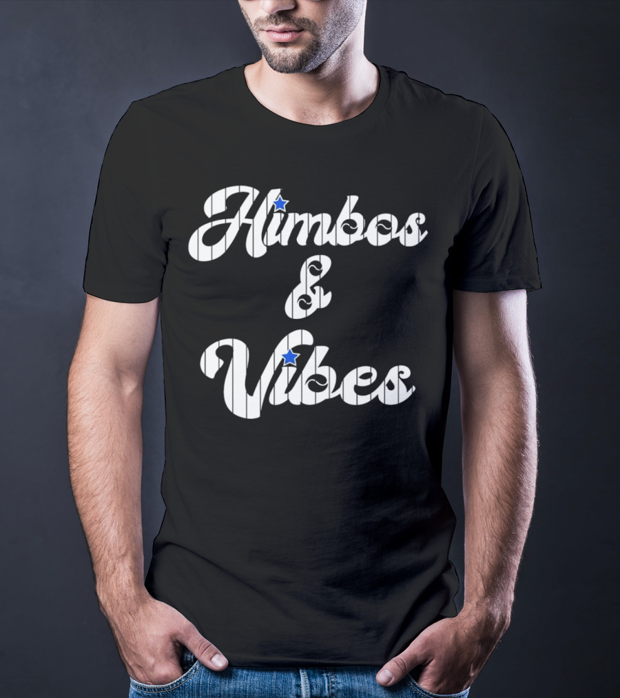 Himbos And Vibes Baseball Philadelphia Pinstripe Style With Stars T-Shirt