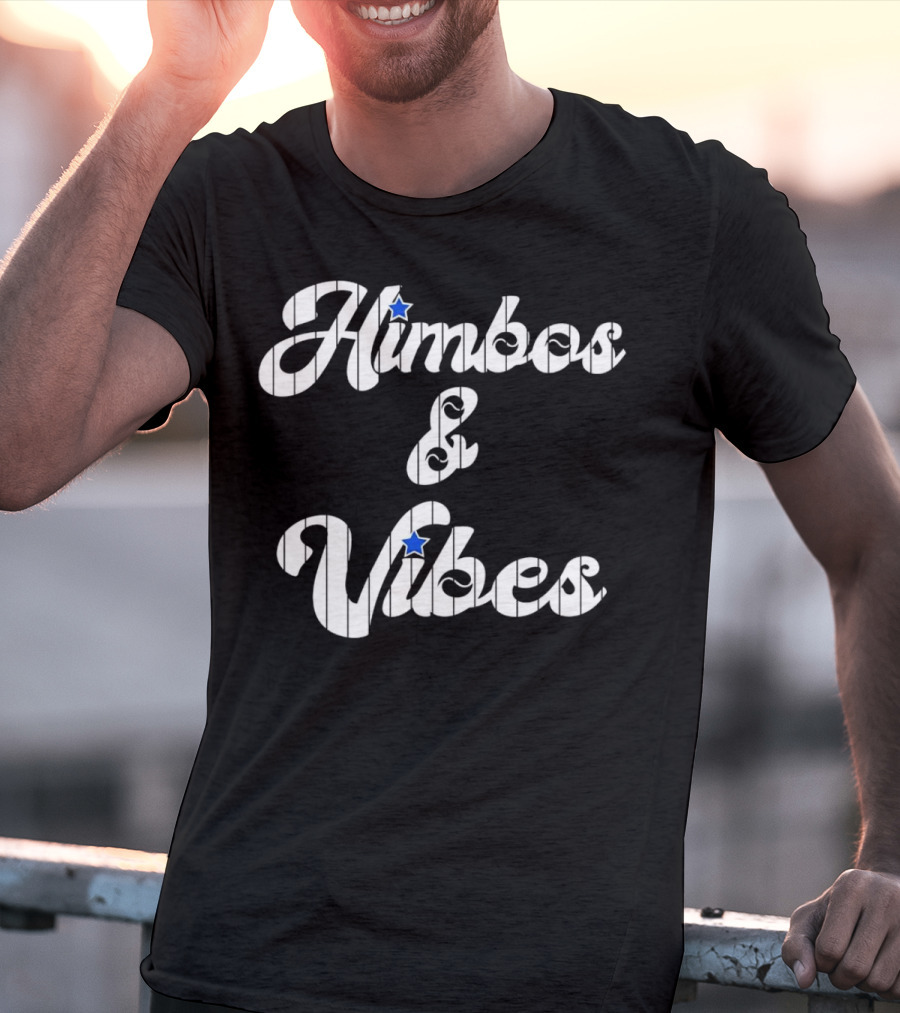 Himbos And Vibes Baseball Philadelphia Pinstripe Style With Stars T-Shirt