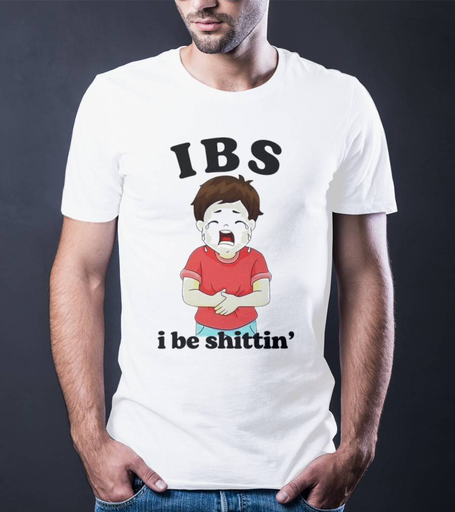 IBS I Be Shittin’ Kid Holding Stomach T-Shirt
