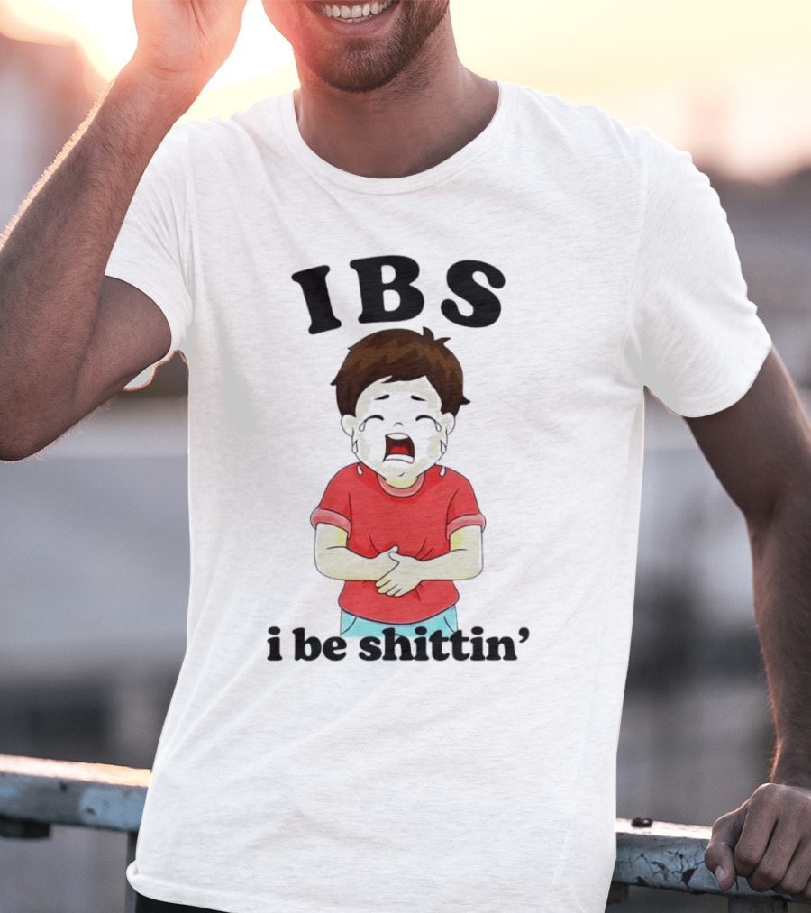 IBS I Be Shittin’ Kid Holding Stomach T-Shirt