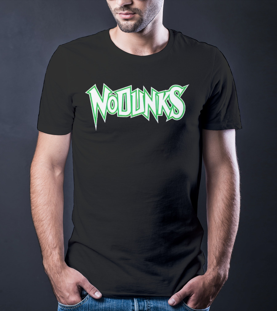 Minnesota Timberwolves No Dunks Bold Green Text T-Shirt