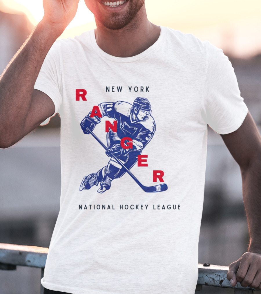New York Ranger National Hockey League Vintage Player T-Shirt